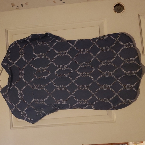 Blue button up top - Picture 4 of 4